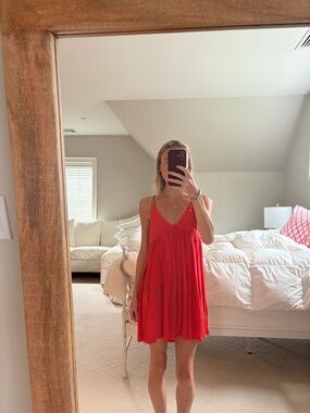 O'Neill Red Spaghetti-Strap Mini Dress